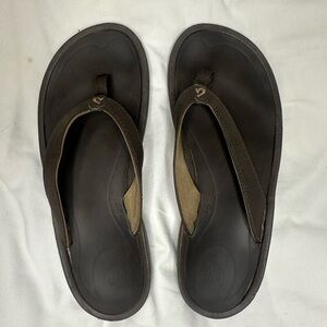 OluKai Dark Brown Men's Sandals